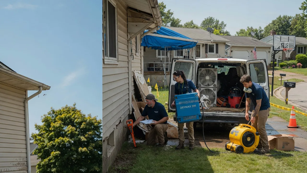 Ceiling Leak Cleanup in Bluff Springs, IL near me
